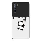 Le Balvo Oppo Reno 3 Uyumlu Boyacı Panda Baskılı Silikon Kılıf