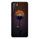 Le Balvo Oppo Reno 3 Uyumlu Büyülü Çiçek Baskılı Silikon Kılıf