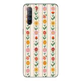 Le Balvo Oppo Reno 3 Uyumlu Çiçekler ve Yaprakları Baskılı Silikon Kılıf