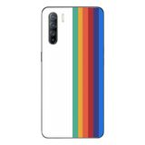 Le Balvo Oppo Reno 3 Uyumlu Gökkuşağı Baskılı Silikon Kılıf
