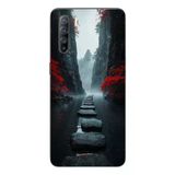 Le Balvo Oppo Reno 3 Uyumlu Karanlık Yolu Baskılı Silikon Kılıf