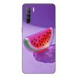 Le Balvo Oppo Reno 3 Uyumlu Karpuz Jelibon Baskılı Silikon Kılıf