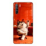 Le Balvo Oppo Reno 3 Uyumlu Keyifli Köpek Baskılı Silikon Kılıf