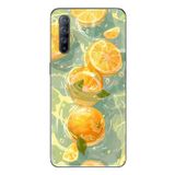 Le Balvo Oppo Reno 3 Uyumlu Limonlar Pastel Baskılı Silikon Kılıf