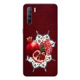 Le Balvo Oppo Reno 3 Uyumlu Nar Retro Baskılı Silikon Kılıf