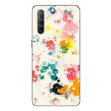 Le Balvo Oppo Reno 3 Uyumlu Renkli Boyalar Baskılı Silikon Kılıf