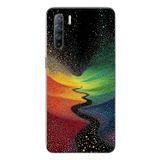 Le Balvo Oppo Reno 3 Uyumlu Renkli Yollar Baskılı Silikon Kılıf