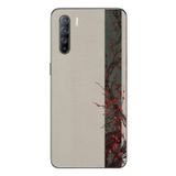 Le Balvo Oppo Reno 3 Uyumlu Sade Sonbahar Sarmaşık Baskılı Silikon Kılıf
