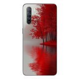 Le Balvo Oppo Reno 3 Uyumlu Sonbahar Gölü Baskılı Silikon Kılıf