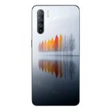 Le Balvo Oppo Reno 3 Uyumlu Sonbahar Zamanı Baskılı Silikon Kılıf