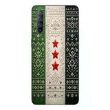 Le Balvo Oppo Reno 3 Uyumlu Suriye Bayrağı Dokuma Baskılı Silikon Kılıf