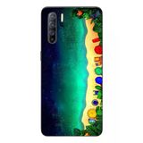 Le Balvo Oppo Reno 3 Uyumlu Tatil Kumsal Gecesi Baskılı Silikon Kılıf