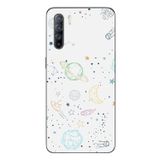 Le Balvo Oppo Reno 3 Uyumlu Uzay Yolculuğu Baskılı Silikon Kılıf