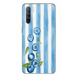 Le Balvo Oppo Reno 3 Uyumlu Yaban Mersinleri Baskılı Silikon Kılıf