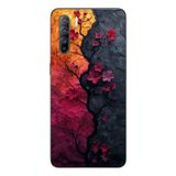 Le Balvo Oppo Reno 3 Uyumlu Yaprak Geçişkenliği Baskılı Silikon Kılıf