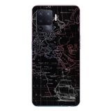 Le Balvo Oppo Reno 5 Lite Uyumlu Denizci Dünya Haritası Baskılı Silikon Kılıf