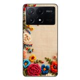 Le Balvo Poco X6 Pro Uyumlu İşlemeli İğne Oyası Baskılı Silikon Kılıf