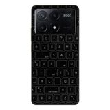 Le Balvo Poco X6 Pro Uyumlu Klavye Tuşları Baskılı Silikon Kılıf