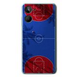 Le Balvo Realme 10 4G Uyumlu Basketbol Sahası Baskılı Silikon Kılıf