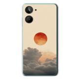Le Balvo Realme 10 4G Uyumlu Bulut ve Güneş Baskılı Silikon Kılıf
