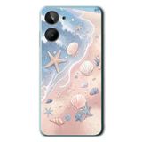 Le Balvo Realme 10 4G Uyumlu Deniz Yıldızı Kumsalı Baskılı Silikon Kılıf