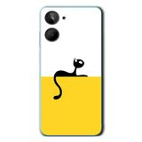 Le Balvo Realme 10 4G Uyumlu Dişi Kedi Baskılı Silikon Kılıf