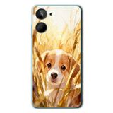 Le Balvo Realme 10 4G Uyumlu Golden Köpek Baskılı Silikon Kılıf