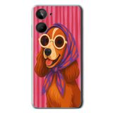 Le Balvo Realme 10 4G Uyumlu Gözlüklü Köpek Baskılı Silikon Kılıf