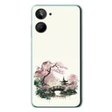 Le Balvo Realme 10 4G Uyumlu Japon Bahçesi Baskılı Silikon Kılıf