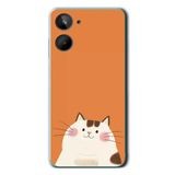 Le Balvo Realme 10 4G Uyumlu Kedi Baskılı Silikon Kılıf