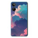 Le Balvo Realme 10 4G Uyumlu Renkli Doğal Bulutlar Baskılı Silikon Kılıf