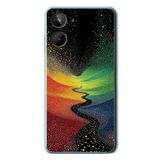 Le Balvo Realme 10 4G Uyumlu Renkli Yollar Baskılı Silikon Kılıf