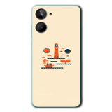 Le Balvo Realme 10 4G Uyumlu Sade Tatil Baskılı Silikon Kılıf