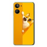 Le Balvo Realme 10 4G Uyumlu Sarı Köpek Baskılı Silikon Kılıf