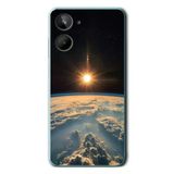 Le Balvo Realme 10 4G Uyumlu Uzay Günbatımı Baskılı Silikon Kılıf