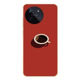 Le Balvo Realme 11 4G Uyumlu Sade Kahve Kupası Baskılı Silikon Kılıf