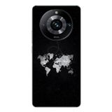 Le Balvo Realme 11 Pro Uyumlu Dünya Haritası Uçuş Baskılı Silikon Kılıf
