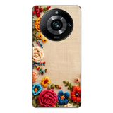 Le Balvo Realme 11 Pro Uyumlu İşlemeli İğne Oyası Baskılı Silikon Kılıf