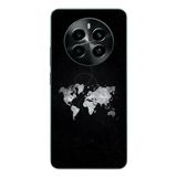 Le Balvo Realme 12 4G Uyumlu Dünya Haritası Uçuş Baskılı Silikon Kılıf