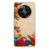 Le Balvo Realme 12 4G Uyumlu İşlemeli İğne Oyası Baskılı Silikon Kılıf