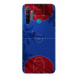 Le Balvo Realme 5i Uyumlu Basketbol Sahası Baskılı Silikon Kılıf