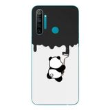 Le Balvo Realme 5i Uyumlu Boyacı Panda Baskılı Silikon Kılıf