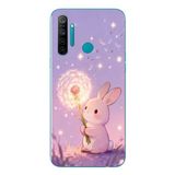 Le Balvo Realme 5i Uyumlu Büyülü Tavşan Baskılı Silikon Kılıf