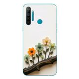 Le Balvo Realme 5i Uyumlu Dalda Açan Çiçekler Baskılı Silikon Kılıf