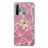 Le Balvo Realme 5i Uyumlu Dalgalı Papatya Baskılı Silikon Kılıf