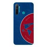 Le Balvo Realme 5İ Uyumlu Dünya Gezgini Baskılı Silikon Kılıf