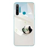 Le Balvo Realme 5i Uyumlu Gözlüklü Panda Baskılı Silikon Kılıf