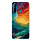 Le Balvo Realme 5i Uyumlu Gün Doğumu ve Batımı Baskılı Silikon Kılıf