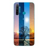 Le Balvo Realme 5i Uyumlu Gündoğumu Mevsimi Baskılı Silikon Kılıf