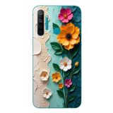 Le Balvo Realme 5i Uyumlu Güzel Modern Çiçekler Baskılı Silikon Kılıf
